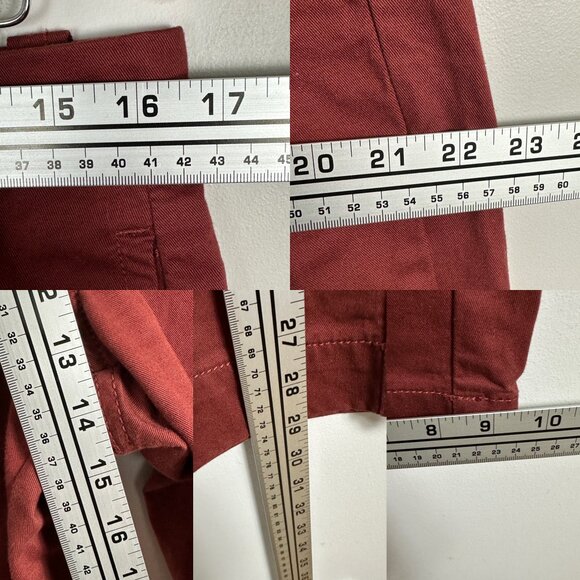 Urban Outfitters Chino Skate Pants Maroon Wine Red Mens Size 32‎ x 32 Wide Leg - Picture 12 of 12